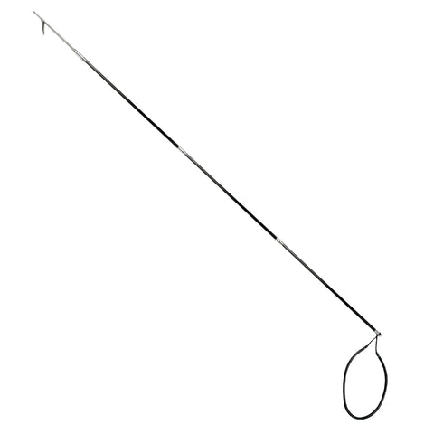 Carbon Fiber Pole Spear 7 Foot Travel 3-Piece With Single Flopper Tip Black for Spearfishing and Diving in full view