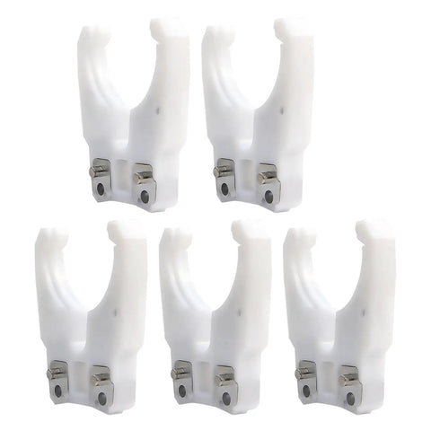 Heavy Duty Tool Holder Clamp For HSK63F Systems In ABS Nylon Blend With Flame Proof Rubber Claw Built For CNC Machining Centers And Woodworking Engravers Pro Grade Durable HSK63F Compatible Mounts