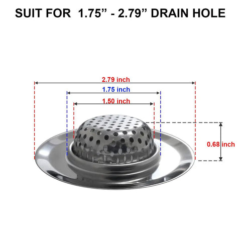 Super Heavy Duty 304 Stainless Steel Bathtub Drain Strainer That Actually Traps All The Hair Rust Resistant Shower And Sink Filter Basket Keeps Your Plumbing Trash Free And Flowing Smoothly Year Round
