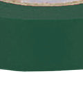 Heavy Duty Pvc Electrical Tape Rated Up To Six Hundred Volts With Rock Hard Sunlight And Chemical Resistance That Actually Grips Tight On Any Wire Bundle Indoors Or Outdoors close-up view of green tape roll
