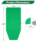Dimensions of Foldable Silicone Oil Drain Funnel With Aluminum Plate, 14.6x6.7 inches, thickness 0.07 inches, labeled dimensions.