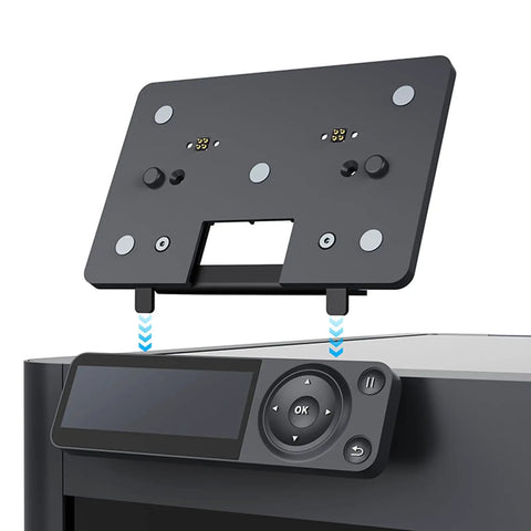 Fast Charge USB Dock Stand for 3D Printers Backplate Mount showing slip-resistant base on a desk setup