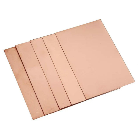 5 Pack 100 X 150 X 0.4mm Double Sided Copper Clad PCB Boards for DIY Electronics Prototyping Soldering Practice, stack view