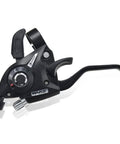 LITEONE 3x8 Speed Bicycle Shifter With Gear Indicator And V Brake Cable, left 3-speed shifter with optical display for mountain bikes