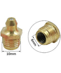 Brass M6 M8 M10 Thread Straight Grease Fittings Kit For Car 15 Piece Set High Temperature Resistant Leak Free Easy Swap