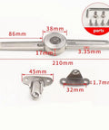 Heavy Duty Cabinet Door Lift Support Hinges With Damper Holds Up To 20 Kg Adjustable 75 90 110 Degrees Opening Angles Includes Hex Key 2 Pack.