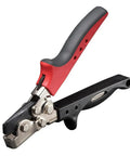 Snap Lock Punch Tool For Metal Edges, Steel Construction, Red And Black Finish, Easy One Hand Use, Soft Touch Non Slip Handle