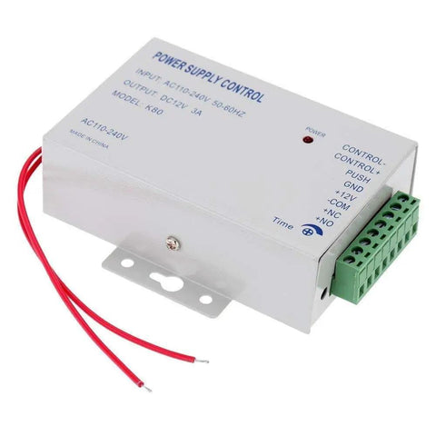 K80 Power Supply Controller For Door Access Systems Easy Install Plug And Play 100 To 240 Volt AC To 12 Volt DC Output device