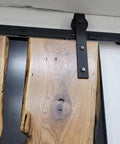 Live Edge Black Walnut Barn Door Handcrafted In Minnesota Made To Order One Of A Kind Custom Wood Sliding Door Track
