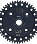 Beefed Up 52T 1 Mod Steel Spur Gear For Sledge RC Car Transmission CNC Machined Hardened Steel Black Finish