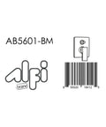 HomeStock Black Matte Shower Faucet System with Pressure Balance Valve and Single Lever Handle labeled with AB5601-BM