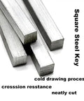 Four Pack One Quarter Inch Square Stainless Steel Key Stock Bar Stock Twelve Inch Cold Drawn Plain Finish For Cutting And Welding DIY Projects