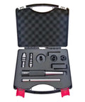 Beefed Up Lathe Tailstock Die Holder Complete Kit With MT1 MT2 MT3 Sizes in durable storage box, components organized neatly