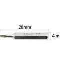 Beefed-Up Torx Bit Set For Pros And DIYers, 28mm Length, T5 Screwdriver Bit with 4mm Shank in S2 Alloy Steel, Sandblasted Finish