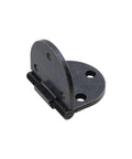 Tough As Nails Vintage Black Iron Drop Leaf Table Hinges 2.56 By 1.5 Inch showing rounded design and mounting holes.