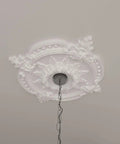 Classic Ceiling Medallion With 28 3 8 Inch Outside Diameter And 3 3 4 Inch Inside Diameter And Six And A Half Inch Canopy