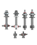 Heavy Duty M10 Series Big Head Vacuum Suction Cup With Silicone Rubber Gripper For Industrial Pneumatic Manipulator, metal components.