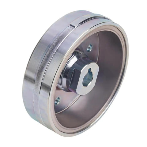 Heavy Duty Magnetic Flywheel Rotor Replacement Kit For 375 400 LTA400 Sled And ATV, side view of polished steel rotor.