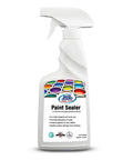 Tough As Nails Paint Sealer Spray For Indoor And Outdoor Use On Wood Concrete And Stone Dries Quick Waterproofer With UV Protection Semi Satin Finish Ready To Roll In 16 Oz Can with colorful paint can lids on label.