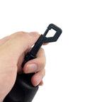 Hand holding 2 Pack Archery Arrow Puller Gripper With Belt Clip For No Fuss Target Removal Grab It Quick Soft Rubber Extractor Tool