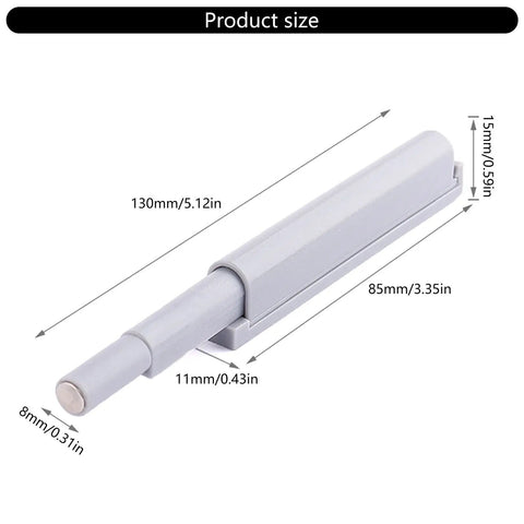 Premium Soft Close Retrofit Kit For Kitchen Cabinets And Bedroom Drawers Using Sturdy Nylon Buffers To Kick Loud Noise To The Curb And Keep Your Cabinet Doors Moving Silky Smooth Always, showing product dimensions in cm.