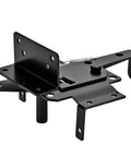 Self Locking Gate Latch Heavy Duty Post Mount Automatic Gravity Lever Fence Lock for Wood or PVC Gates Includes Fasteners, Durable Black Steel Security for Pool and Yard Garden, 2 Pack black steel latch