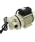 Rugged Industrial Chemical Distribution Pump 115V, 40 L Per Min At 40 PSI, 2.75 Bar, Fluororubber And PA66 Build, Blue, cord and plug view