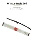 Unsharpened Aluminum Iaido Training Sword For Safe Practice 28.3 Inch Katana Style Iaito with saya and packaging tube