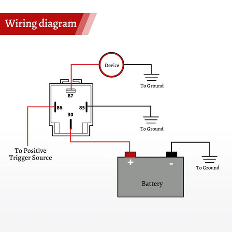 Wiring diagram for Plug And Play Main Relay Upgrade Kit For Honda Civic 92 01, Acura Integra 94 01, CRV 97 01, Accord 90 02