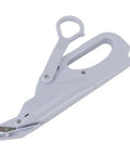 Effortless Cutting Magic With These Mini Battery Operated Electric Scissors That Auto Slice Fabric And Paper With Ease For Home DIY Jobs Light ergonomic design in gray.