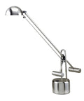 Halotech 29-Inch LED Desk Lamp With Counter-Balance Arm, Sleek Polished Steel Finish, 8W LED Bulb, Adjustable Shade