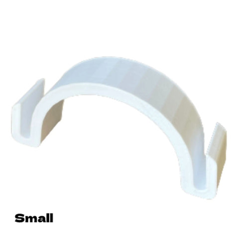 Small Hat Shaper Brim Bender Set for Perfect Curve on Fitted Hats Two Size Adjustable Tools, white plastic, Made in USA
