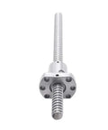 Beefy 800mm Rolled Ball Screw Kit With 1204 Ball Nut For CNC Machines, steel rod and ball nut close-up