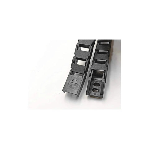 39.3 Inch Open Type Drag Chain Cable Carrier Black Plastic for CNC Router Mill and 3D Printer R18 close-up with open design