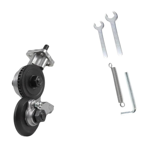 Heavy Duty Electric Drill Attachment Metal Nibbler Cutter, metal parts with accessories for sheet metal cutting, precise DIY use.