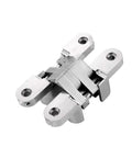 Heavy Duty 180 Degree Concealed Gate Hinges in stainless steel showing hidden mounting hardware design.