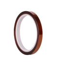 Heavy Duty High Temp Polyimide Tape For Soldering And Coating, Heat Resistant PI Film Insulation Tape, brown roll, side view