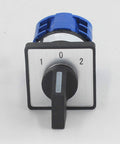 Front view of Universal Changeover Switch 220V 63A LW26 Three Gears Two Sections Dual Power Supply with motor reversal.