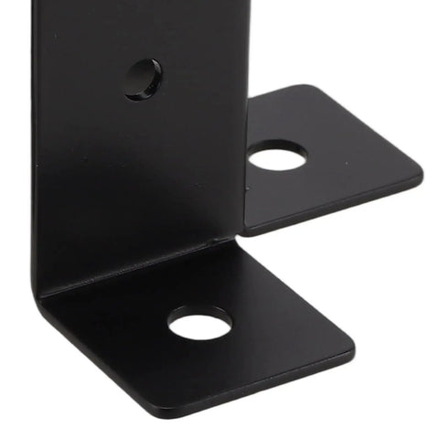 10 Pack Adjustable Post Anchor Base Brackets For Wood Posts 1.5 By 1.5 2 By 2 2 By 4 4 By 4 Built Tough Heavy Duty Black Deck Support For Fences And Pergolas Weather Resistant Steel Construction