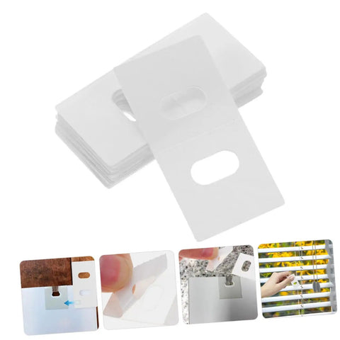 50 Pack Vertical Blind Repair Tabs Kit Quick And Easy Fix For Vertical Blinds With Strong Adhesive Tabs Durable Replacement Parts