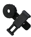 Universal Binocular Phone Adapter With 360-Degree Rotation And Clip Lock High-Strength Clamp Fits 16-50mm Eyepieces angled view