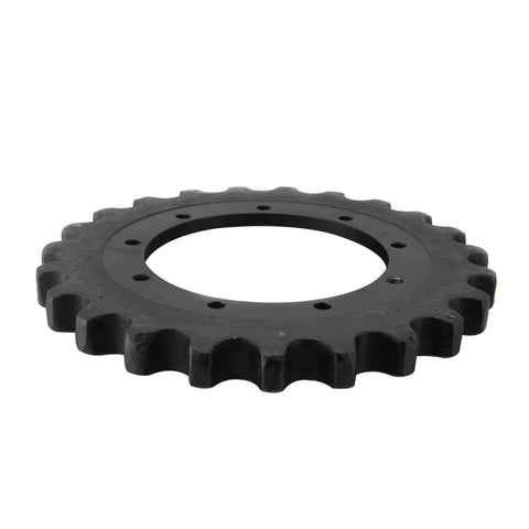 No Sweat Install Track Drive Sprocket For Takeuchi TB135 Mini Excavator, 23 teeth, 9 holes, heavy-duty gear replacement part.