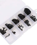 120 Piece E Clip Snap Circlip Kit Built To Last From Manganese Steel Retaining Rings For Machinery Maintenance In Sizes 1.5 To 10mm With Heavy Duty