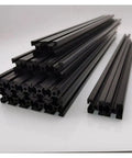 Black Anodized Blind Joints for Voron 2.4 3D Printer Extrusion Frame Kit HFSB5-2020 250mm Size Includes 300mm and 350mm Options Built Tough With Chrome Plated Rails for Smooth Motion, black extrusion rails