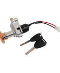 Solid 2 Pin E Bike Ignition Switch Lock Set With Two Keys For Electric Scooters Tricycles Seamless Replacement For Old Broken Units Secure Ride Protection, 2-wire lock