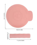 Silicone Freeze Container Guard Sleeve for Ninja Creami Ice Cream Maker Dust Leak Protection Pink Dishwasher Safe Part