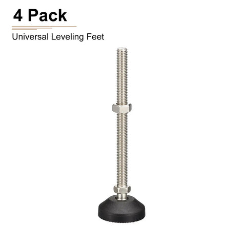 Snag These Heavy Duty Black Nylon Adjustable Leveling Feet With M12 Threads And Grip Tight Swivel Bases To Keep Tables And Workbenches Dead Even No Shake Allowed Rock Solid Vibes Daily. Black nylon leveling foot with M12 threads.