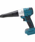 Efficient And Safe Brushless Cordless Rivet Gun 18V Electric Kit With High Capacity Battery For Heavy Duty Fastening Jobs That Hit Hard, side view