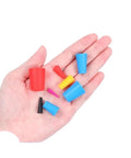 Bulk 200 Piece Silicone Rubber Tapered Plugs For Powder Coating And Metal Finishing Stopper Tool Kit High Heat Resistant Durable Sealing Caps Plug Set, assorted sizes in hand