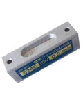 Premium Mini Bubble Level Sixty Millimeter Rigid Frame Hella Accurate Half Millimeter Per Meter Quick Snap Read Gauge on a white background.
